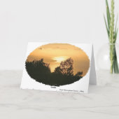 Maui Sunset Grußkarte Karte (Rückseite)
