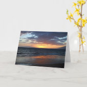 Maui Sunset Grußkarte Karte (Gelbe Blume)