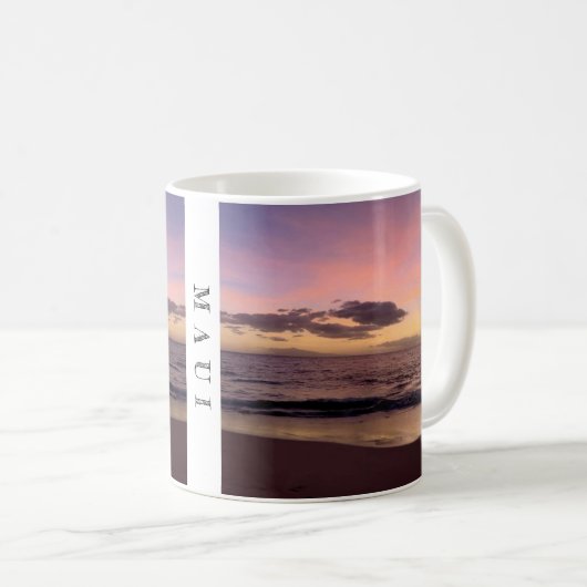 Maui Sunset Nature Tasse (VorderseiteRechts)