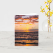 Maui Sunset Notecard Karte (Gelbe Blume)