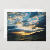 Maui Sunset Post Card Postkarte (Vorne/Hinten)