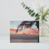 Maui Sunset Postcard Postkarte (Stehend Vorderseite)