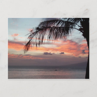 Maui Sunset Postcard Postkarte