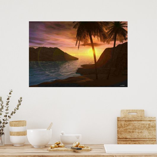 Maui Sunset Poster (Küche)