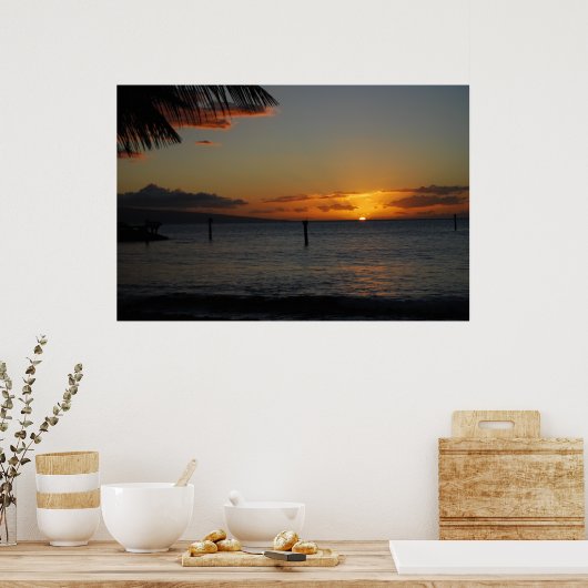 Maui Sunset Poster (Küche)