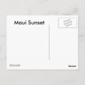 Maui Sunset Postkarte (Rückseite)