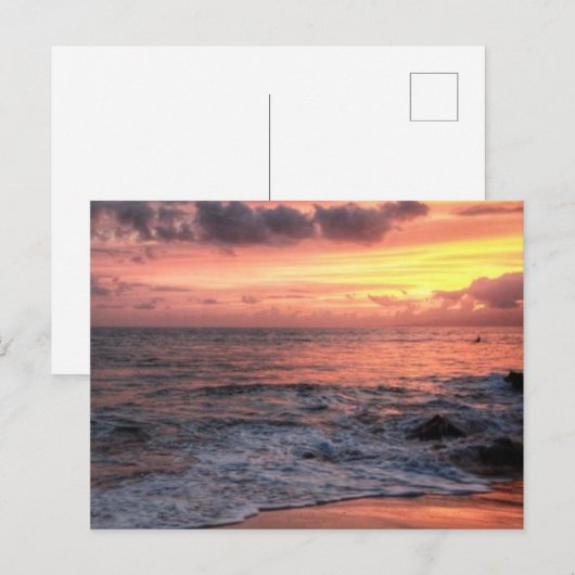 Maui Sunset Postkarte (Vorne/Hinten)