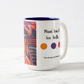 Maui Sunset Sea Turtles Zweifarbige Tasse (VorderseiteRechts)