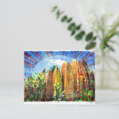 Maui Surfboard-Zaun Postkarte (Stehend Vorderseite)