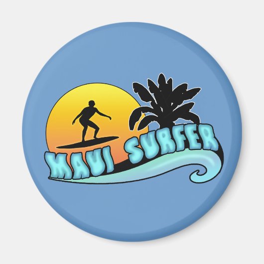 Maui Surfer Magnet (Vorne)