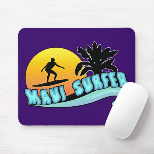 Maui Surfer Mousepad (Mit Mouse)