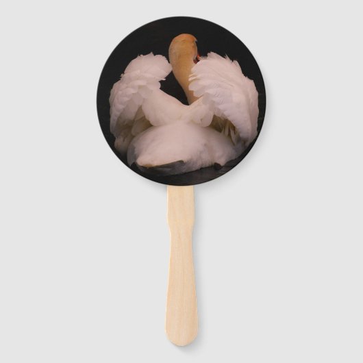 Maui Swan Hand Fan Set Fächer (Vorderseite)