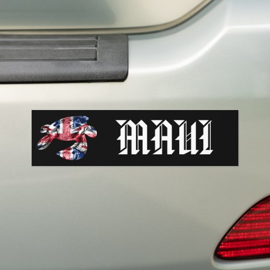 MAUI - Tribal Honu HIFlag Autoaufkleber (Auf Auto)