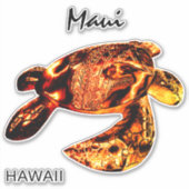 Maui Tribal Honu Lava Aufkleber (Vorderseite)
