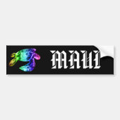 MAUI - Tribal Honu Rainbow Autoaufkleber (Vorne)