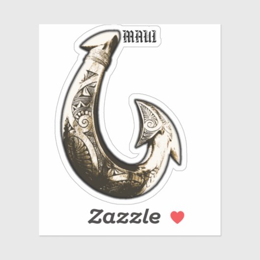 Maui Tribal Hook Aufkleber (Blatt)