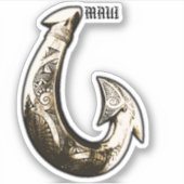 Maui Tribal Hook Aufkleber (Vorderseite)