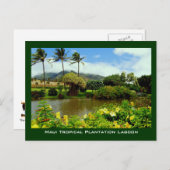 Maui Tropical Plantage Gardens Lagoon Postkarte (Vorne/Hinten)