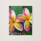 Maui tropische Plumeria-Blumen Puzzle (Vertikal)