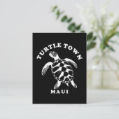 Maui Turtle Town Postkarte (Stehend Vorderseite)