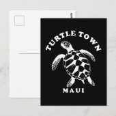 Maui Turtle Town Postkarte (Vorne/Hinten)