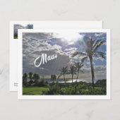 Maui Twilight Postkarte (Vorne/Hinten)