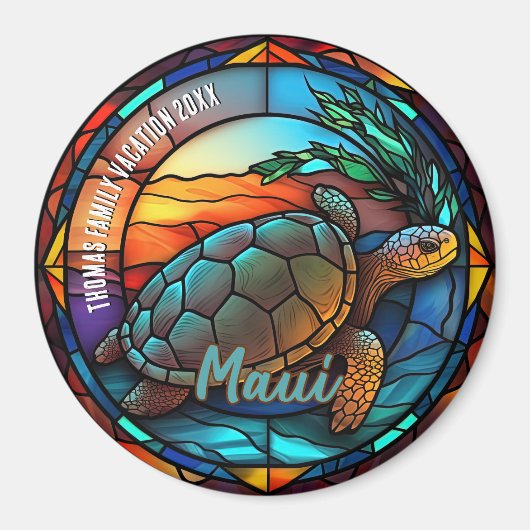 Maui Urlaubs-Souvenir  Magnet (Vorne)