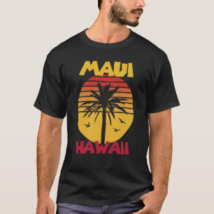 Maui Vacation Hawaii Palmen Beach Surfin T-Shirt