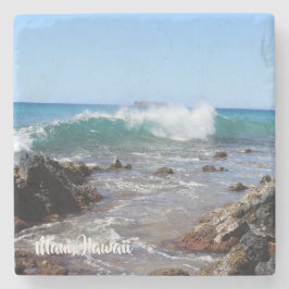 Maui-Welle auf geheimem Strand-Untersetzer Steinuntersetzer