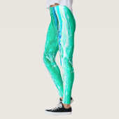Maui Wellen Thunder_Cove gestreift blau/grün Leggings (Links)