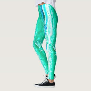 Maui Wellen Thunder_Cove gestreift blau/grün Leggings