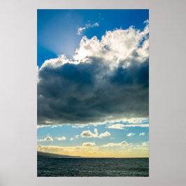 Maui-Wolken auf dem Meeresposter Poster