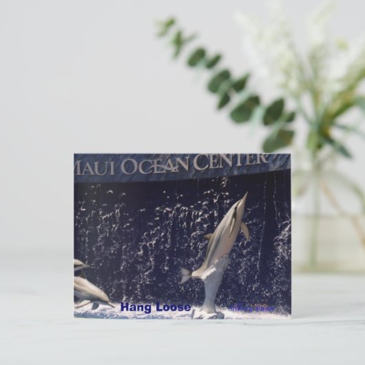 Mauii Ocean Hang Loose Postkarte (Stehend Vorderseite)