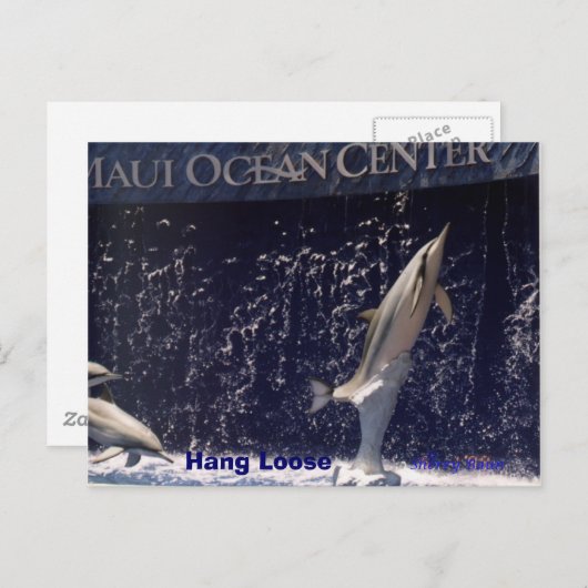 Mauii Ocean Hang Loose Postkarte (Vorne/Hinten)