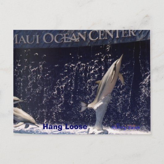 Mauii Ocean Hang Loose Postkarte (Vorderseite)