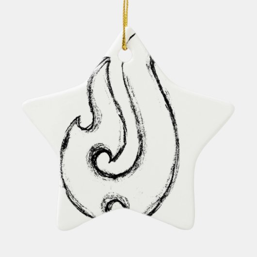 Mauis Haken Keramikornament (Vorne)