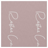 Maul weiße französische Skripte Ruhe bewahren und Stoff (Nahaufnahme)