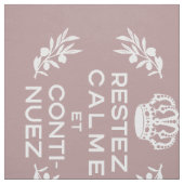 Maul weiße französische Skripte Ruhe bewahren und Stoff (Muster)