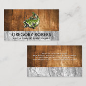 Maulbarsch | Holzstein Visitenkarte (Vorne/Hinten)