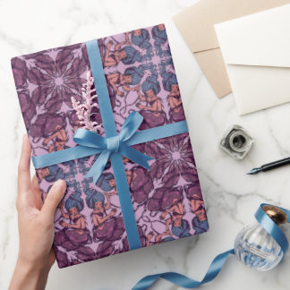 Maulbeer-Meerjungfrauen Geschenkpapier