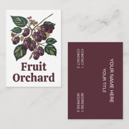 Maulbeerbaum Maulbeeren Frucht Obstgarten Visitenkarte