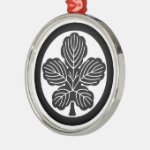 Maulbeerblatt Silbernes Ornament (Links)