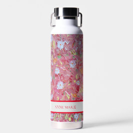 Maulbeere Red Floral Custom Water Flasche
