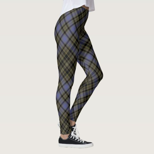 Maulbeerolivgrüner schwarzer großer leggings (Rechts)