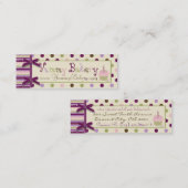 Maulbeerpunkt-dünne Visitenkarte (Vorne/Hinten)