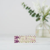 Maulbeerpunkt-dünne Visitenkarte (Stehend Vorderseite)