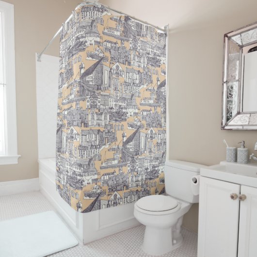 Maulbeersand Duschvorhang (Beispiel)