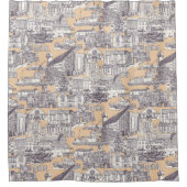 Maulbeersand Duschvorhang (Vorderseite)