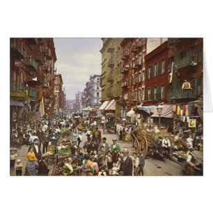 Maulbeerstraßenmarkt- New York City 1900