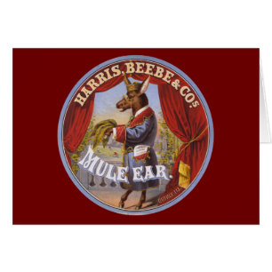 Maultier-Ohr-Tabak-Aufkleber